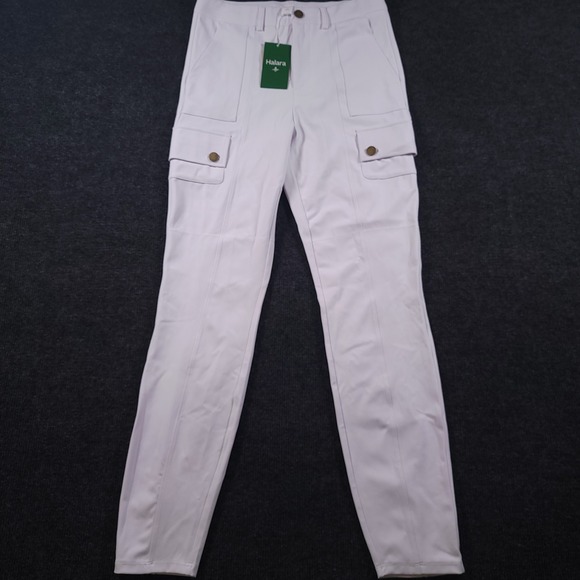 NWT Halara High Waisted Skinny‎ Cargo Stretch Pants Halo Tek Air Women's Sm Tall - Picture 2 of 11
